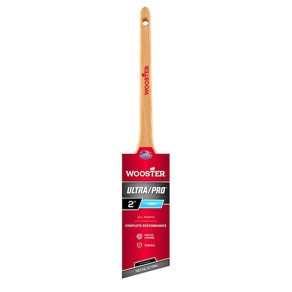 Wooster 2" Angle Sash Paint Brush, Nylon/Polyester Bristle 4181 Zoro